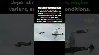Spitfire vs Messerschmitt: Which Fighter Actually Won #aviation #wwii #dogfight