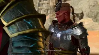 Baldur's Gate 3 Tempest cleric slaps stone lord minions