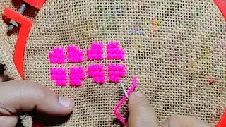 Square woolen Design with Wool In Ason design #wool