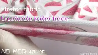 No MOQ watermelon custom design bullet fabric