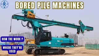 Bored Pile Machines in Action | Deep Foundation Explained