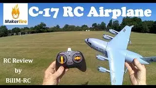 Обзор радиоуправляемого транспортного самолета C-17 с 3-осевым гироскопом.