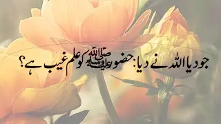 Kia Muhammad SAW ko ilm ghab tha? #ar4u #viral #islam