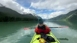 Kayaking on Lake Chilkoot in Alaska