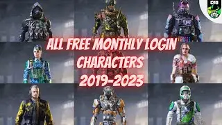 All free monthly login characters in cod mobile|call of duty|daily login characters|srilanka|india