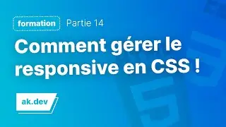 Rendre son site web RESPONSIVE en HTML, CSS avec les medias queries !