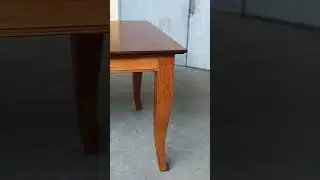 French Curve Solid Wood Dining Table | Elegant Custom Design Handmade in Toronto