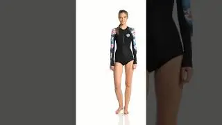 Rip Curl Women's G Bomb Long Sleeve Sublimated Bikini Cut Springsuit | SwimOutlet.com