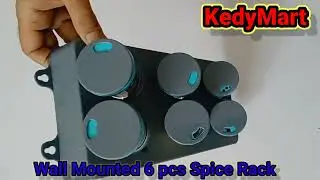 Wall Mounted 6 Pcs Spice Rack/ Multi spice Rack/Unique Designed Spice Rack/