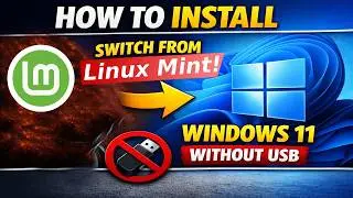 Как установить Windows 11 без USB-накопителя из Linux Mint