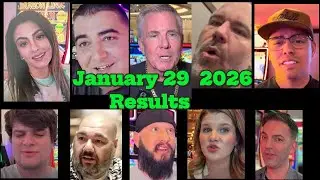 👉 Jan 29  Results | Vegas Matt, Mr.Handpay, NG Slot, BC Slot, Lady Luck, Low roller, Pompsie Slot