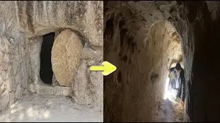 A cave complex with hieroglyphs symbols discovered in Ukraine