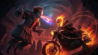 Ghost Rider vs Pennywise: Ultimate Battle of Fear vs Judgment | Marvel Horror Showdown