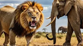 AFRICAN LION STORY OF HINDI | wild animals showdown #dessert #viral