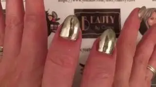 Chrome Nails using Magpie Tiara Dust and CND Shellac
