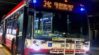 TTC Bus Action at Eglinton Station