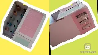 Make thread box from cardboard|easy thread box idea