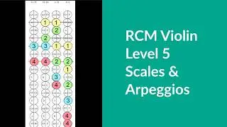 RCM Violin level 5 scales & arpeggios