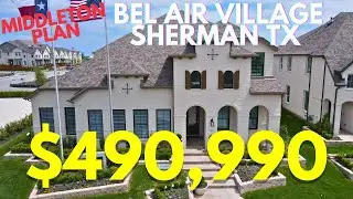 Bel Air Village Sherman TX | Highland Homes Middleton Plan | New Construction Homes in North Dallas