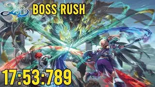 Ys X: Nordics Inferno Time Attack(TA) Boss Rush 17:53:789
