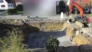 Erdaushub für Keller Tag 5 - Abschlussarbeiten