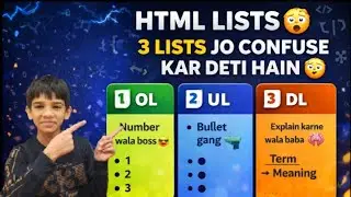Learn List in html in 2 minutes | anant Mishra | Develop With anant
