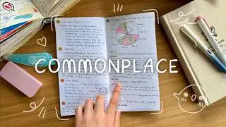 Where I collect my stories: a commonplace journal flip-through