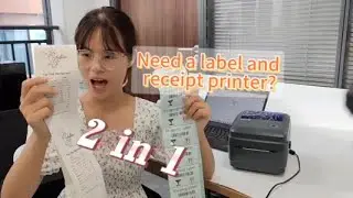 Need to print label and receipt paper in one Hoin thermal printer?