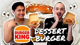Burger King Made A Dessert Burger!? 🧁🍔 Americans Try The Semmelburger From Burger King Sweden