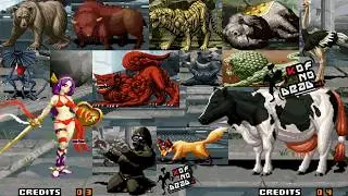 SvC Chaos Athena vs Todos los personajes transformaciones