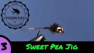 Fly Tying Doug Ouellette's Sweet Pea Jig Trout Fly - Piscator Flies Live #3