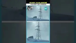 On Cam: Scary Avalanche Strikes Jammu & Kashmir&rsquo;s Sonmarg | #Shorts
