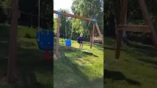 CUTE GIRLS PLAYING IN THE PLAYGROUND || SUMMER IN ALASKA #shorts #outdooractivitiesforkids