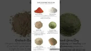 Guide to Different types of Clay | which clay is Right for your Skin 💯✔️