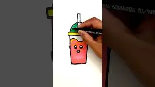 Easy Sipper / Water Bottle Drawing for Kids | #Shorts #bottledrawing #sipperbottle