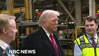 President Trump touts economic progress in visit to Ford plant