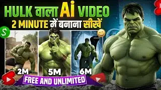 Make Viral Hulk AI Videos on Mobile Using FREE AI Tools |🔥