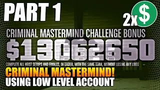 Double Money On OG Heist This Week! | GTA Online Criminal Mastermind Part 1, Fleeca & Prison Break