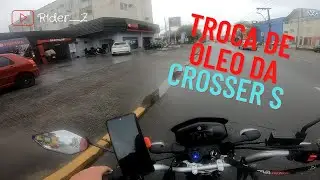Indo fazer a troca de óleo da Crosser