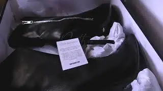Worship Asian Mistress Caittrin Lee in Leather High Heel Boots and Gloves