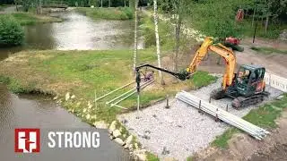 SCREW PILE FOUNDATION FOR PUBLIC PARK TERRACE