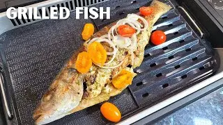 ВКУСНЫЙ рецепт рыбы на гриле || Новый гриль без копчения в помещении &mdash; Эпизод 424