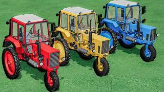 Work with Colors - SLURRY WORK with JUST 3 WHEELS Mini Tractors  - Farming Simulator 22