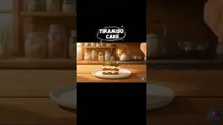 Tiramisu Cake in Cartoon Style | Relaxing ASMR Baking Animation #asmrshorts #asmr