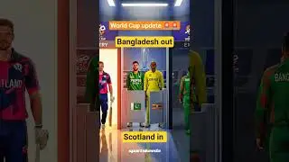 Bangladesh out, Scotland in #trending #cricket #worldcup #scotland #bangladesh