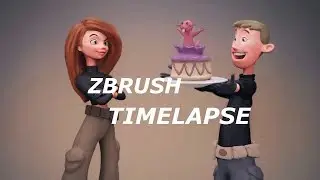 Kim Possible and Ron Stoppable Disney Zbrush Timelapse