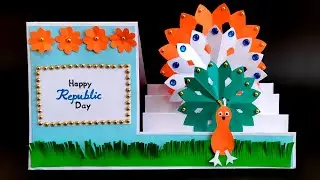 Republic day card making idea easy | handmade card for republic day/independence day greeting card