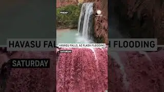 Tourists Trapped When Havasu Falls Floods (Before & After)