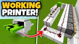 Как построить рабочий принтер *Руководство* с помощью редстоуна! | Minecraft Bedrock Edition