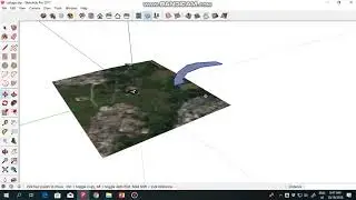 stamp objek sungai menggunakan sandbox tools sketchup